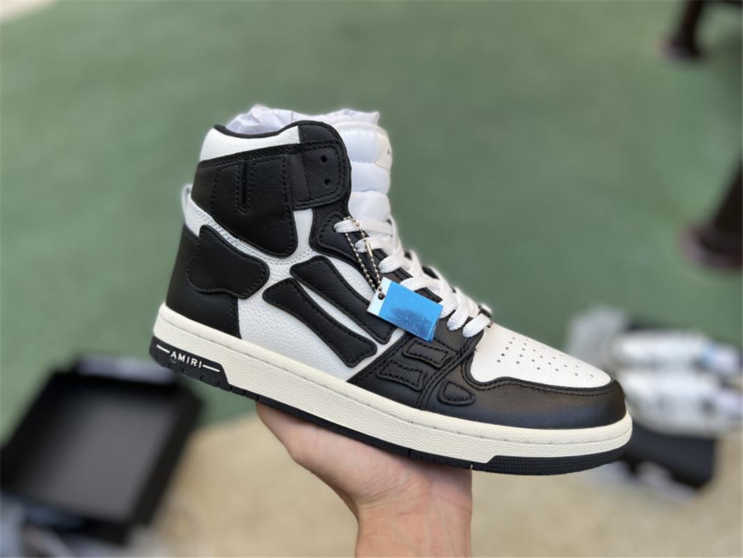 Pk God Amiri Men''s Skel high Sneakers black retail materials ready to ship